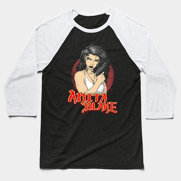 Anita Blake, Vampire Hunter Design Baseball T-Shirt by Mandegraph